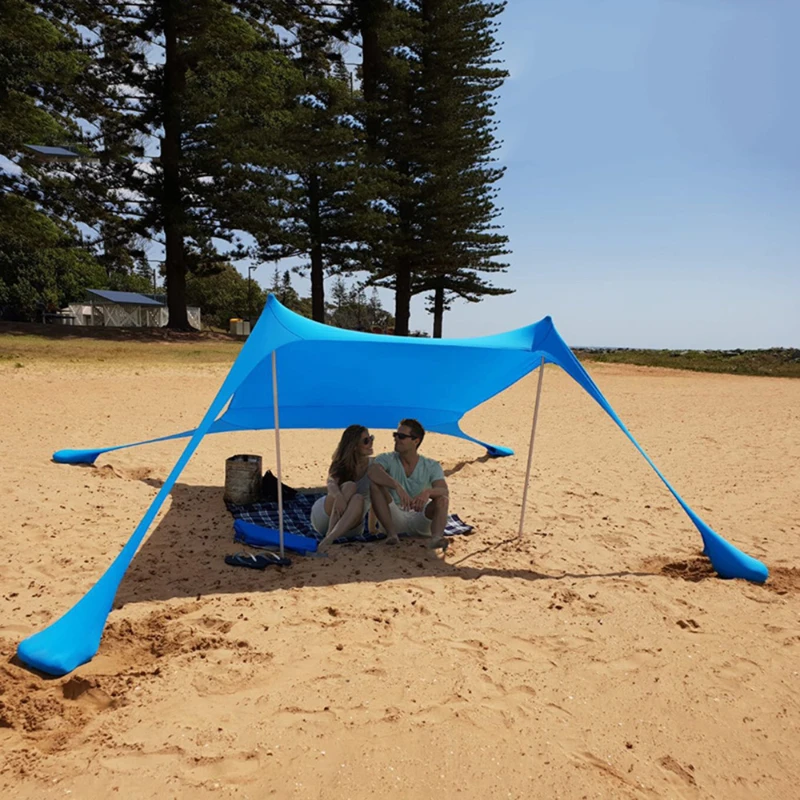 Sun Sail Shade - Tenda Pantai Luar Ruangan Pelindung Matahari