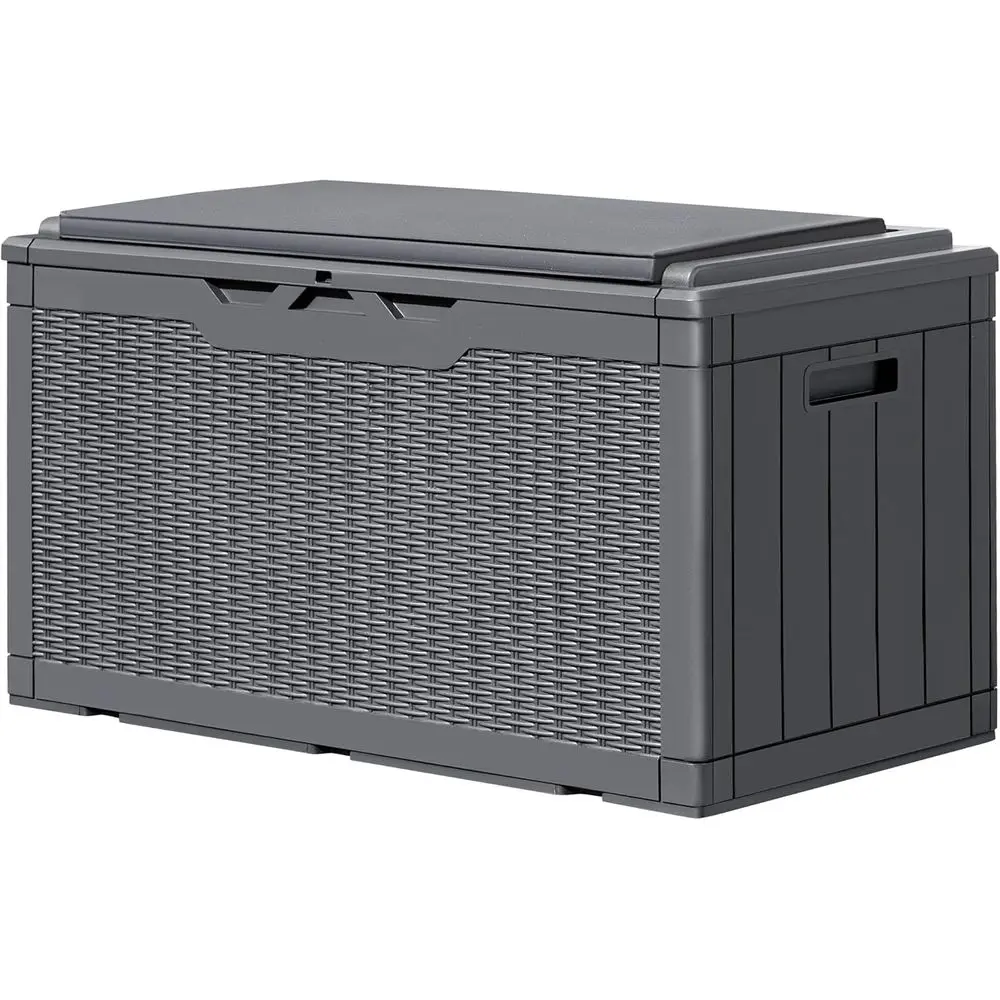 Outdoor Furniture With Storage For Cushions - Kotak Penyimpanan Dek Terkunci 100 Galon