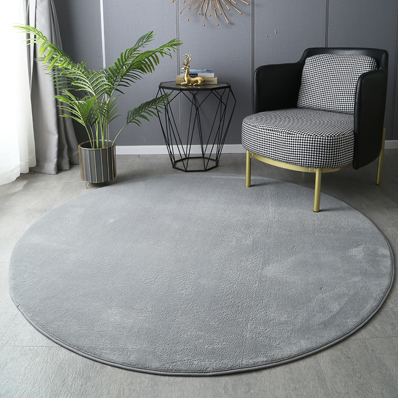 Outdoor Daybed Furniture - Karpet beludru karang tebal bulat, tikar