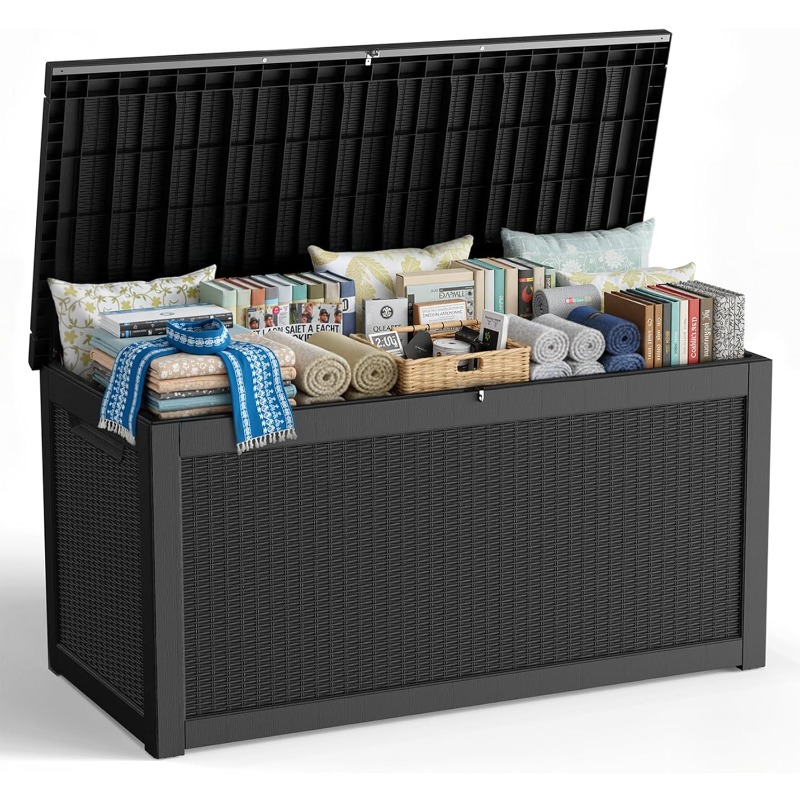 Outdoor Furniture With Storage For Cushions - Kotak Penyimpanan Luar Ruangan 320 Galon,