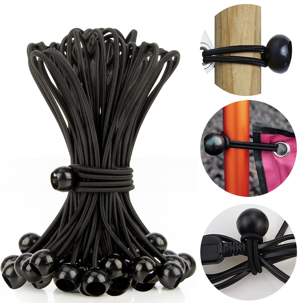 Outdoor Furniture Rope - 5/10/50/100 Buah Tali Bola Elastis Luar
