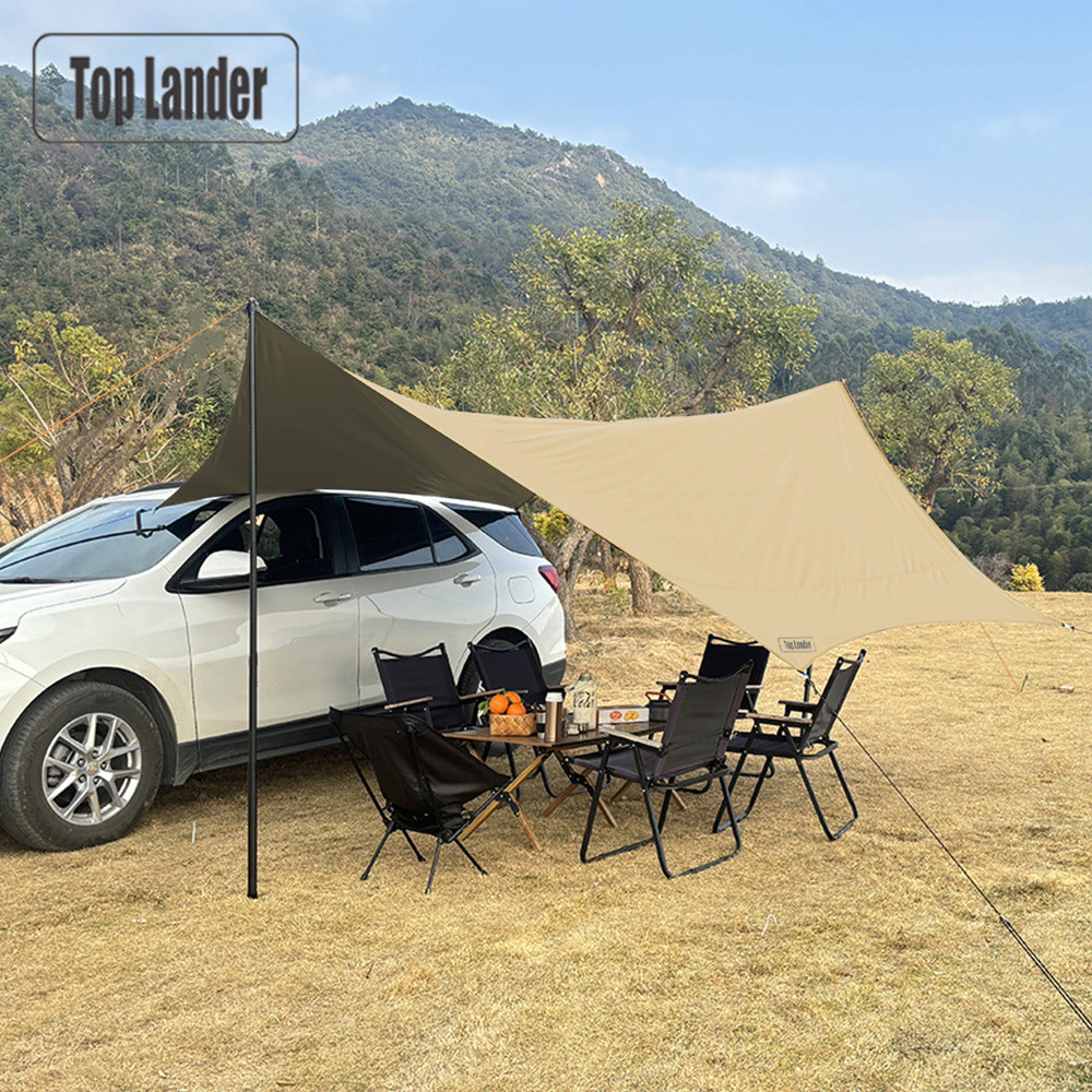 Sun Sail Shade - Tenda Mobil 4.5x4.5m, Kanopi Pelindung Matahari,