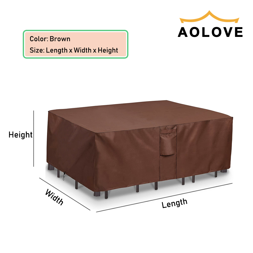 Cokelat 420D Tugas Berat Luar  - Outdoor Furniture Heavy ulasan dan harga