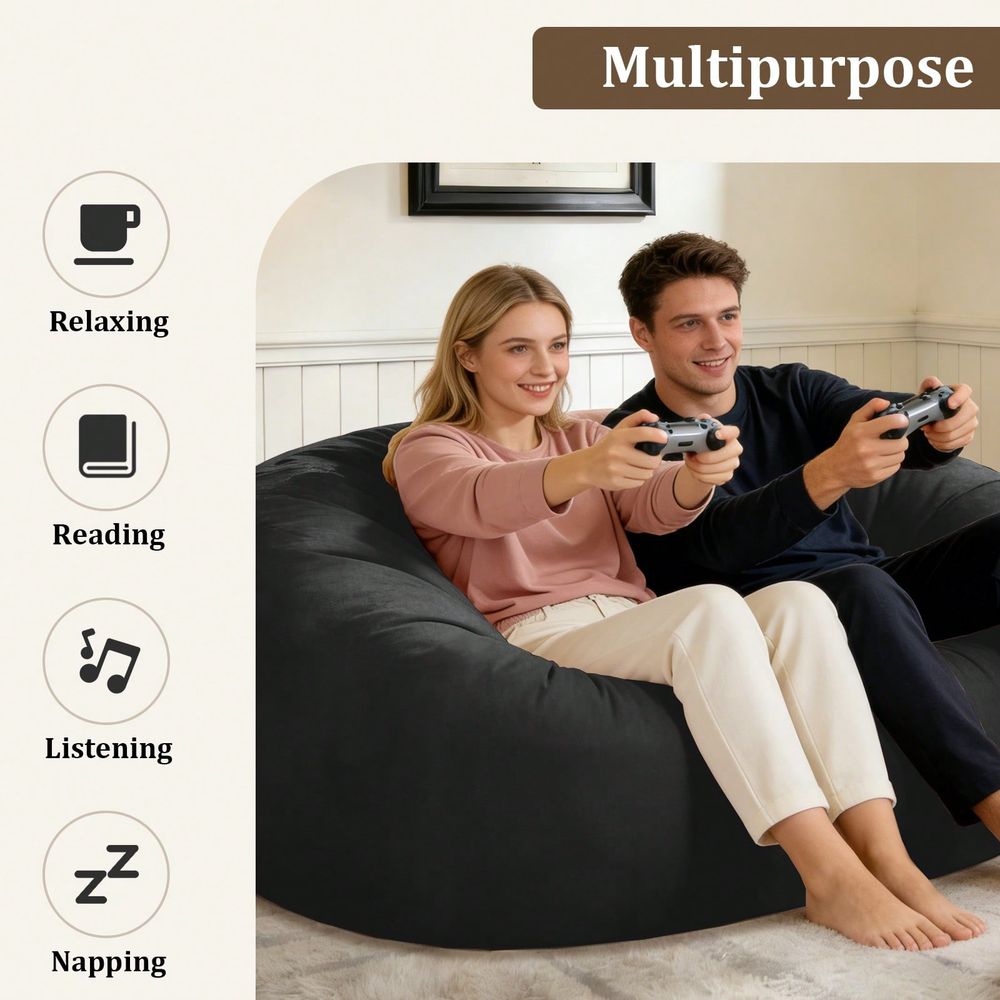 Kursi Bean Bag Abu-abu, Ukuran - Outdoor Furniture Grey ulasan dan harga