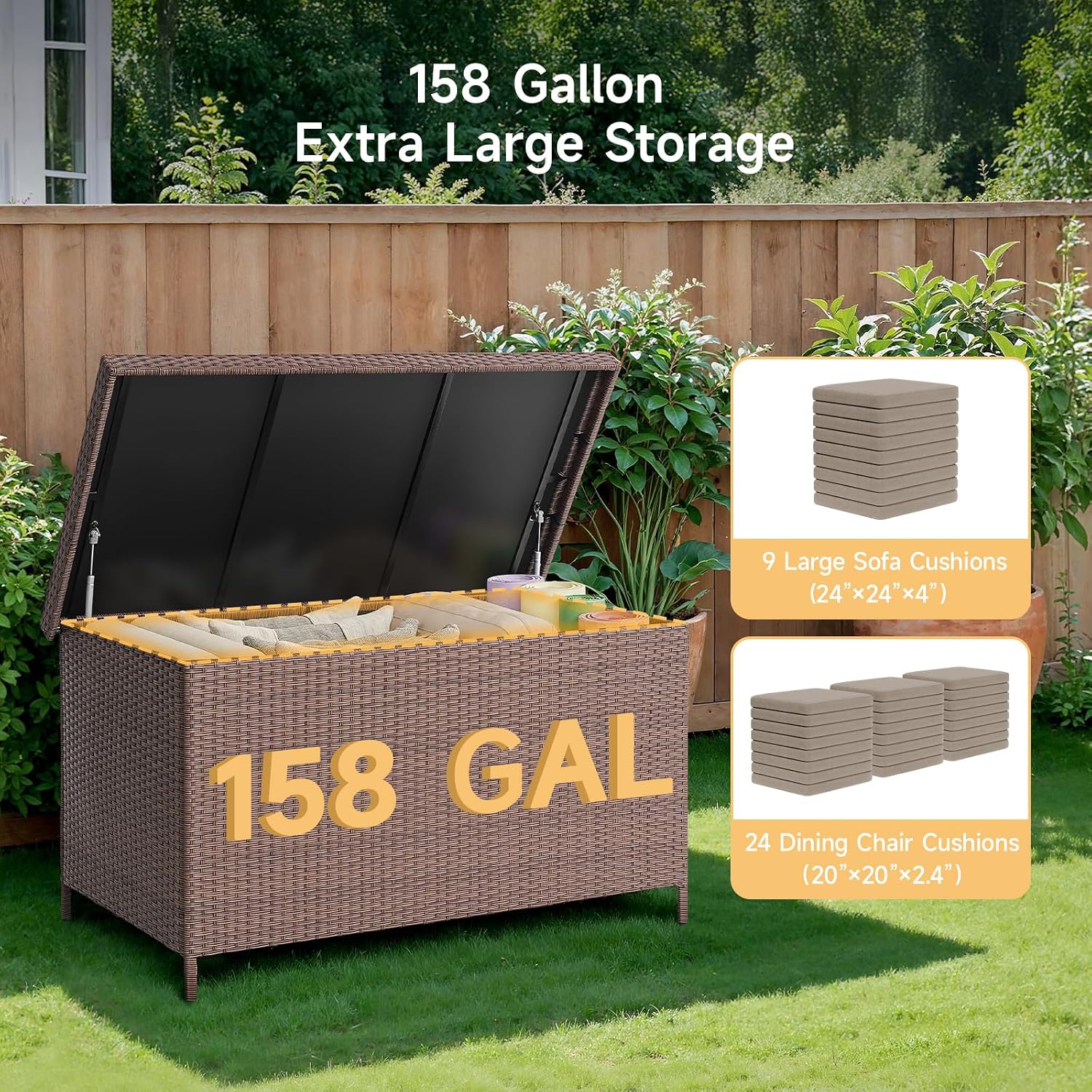 Kotak Penyimpanan Resin XL 158 - Outdoor Furniture Xl ulasan dan harga