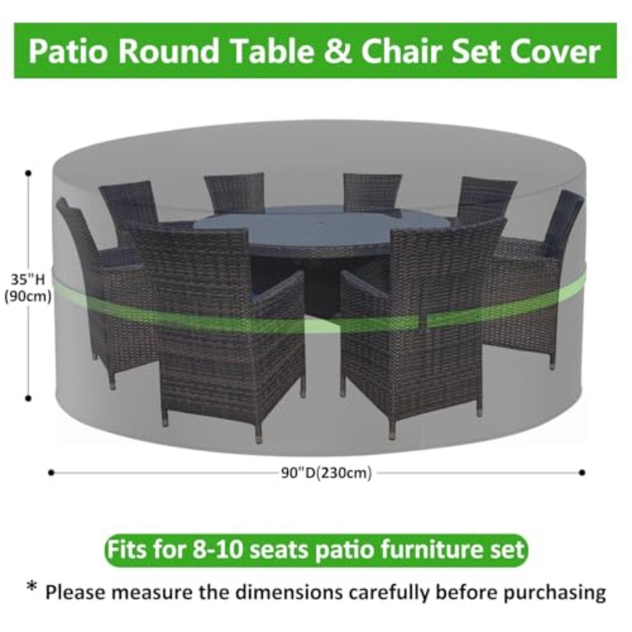 Penutup Furnitur Teras Bulat,  - Outdoor Furniture Table ulasan dan harga