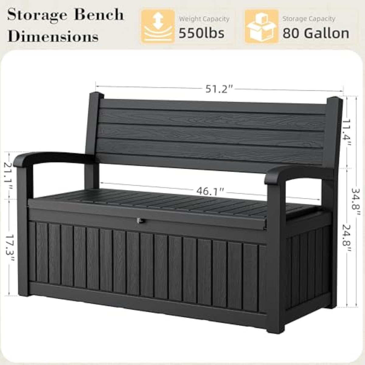 Kotak Penyimpanan Luar Ruangan - Outdoor Furniture With Storage For Cushions ulasan dan harga
