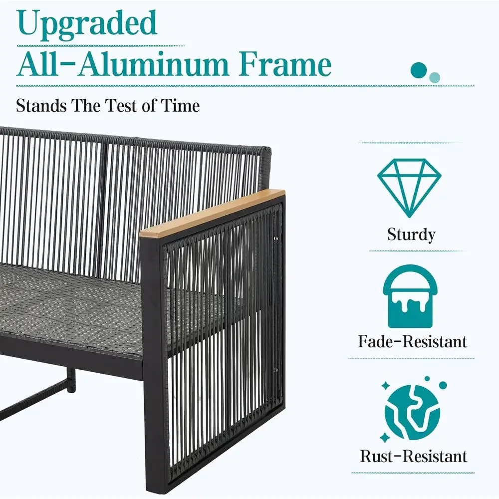 Set Furnitur Teras Luar Ruanga - Outdoor Furniture Grey ulasan dan harga