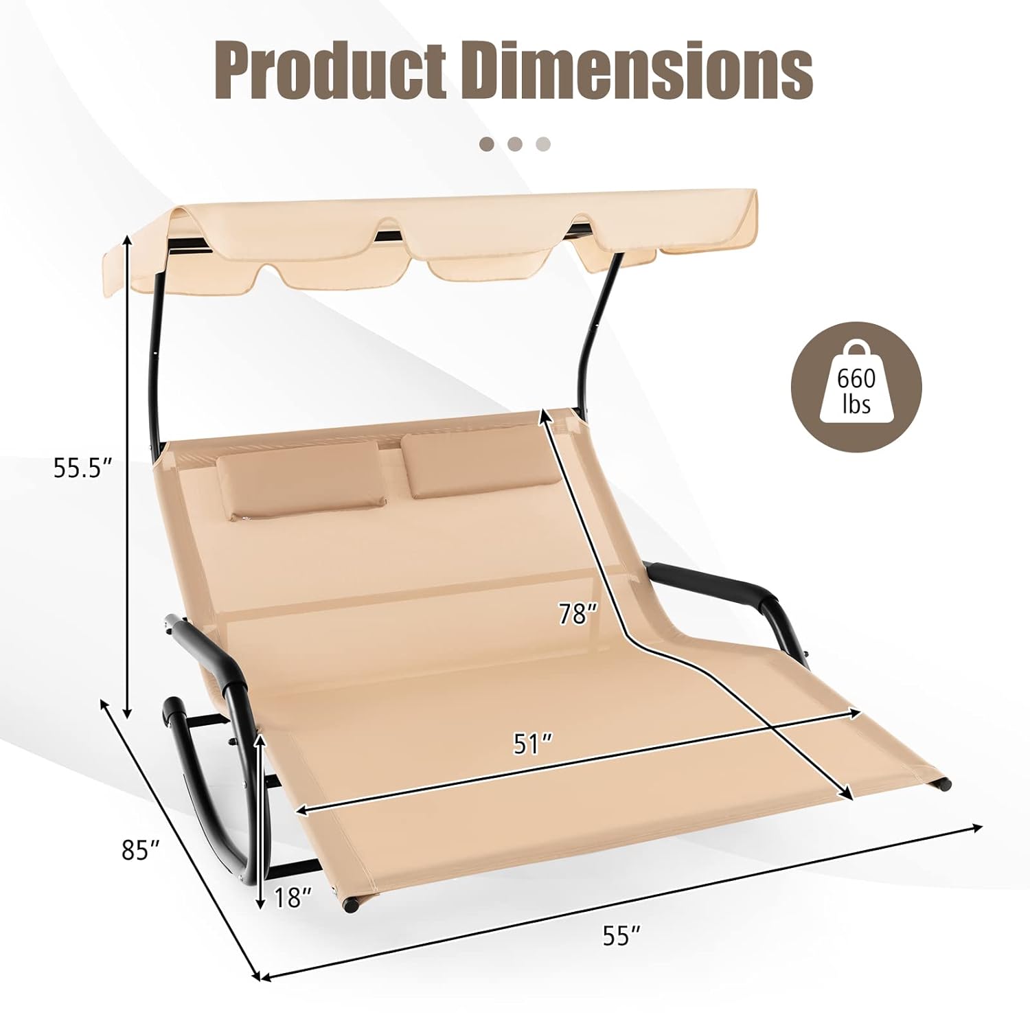 Kursi Santai Kanopi Dapat Dise - Outdoor Furniture Xl ulasan dan harga
