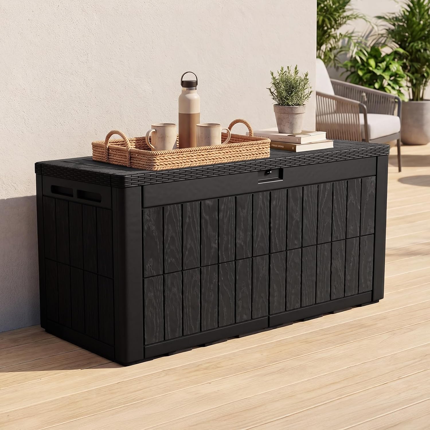 Kotak Penyimpanan Luar Ruangan - Outdoor Furniture With Storage For Cushions ulasan dan harga