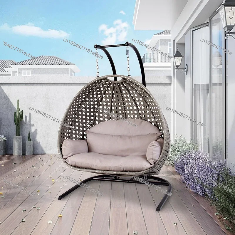 Kursi Gantung Rotan Modern unt - Outdoor Furniture Grey ulasan dan harga