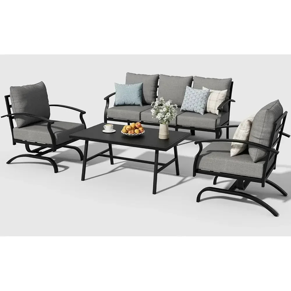 Set Furnitur Teras Luar Ruanga - Outdoor Furniture Grey ulasan dan harga