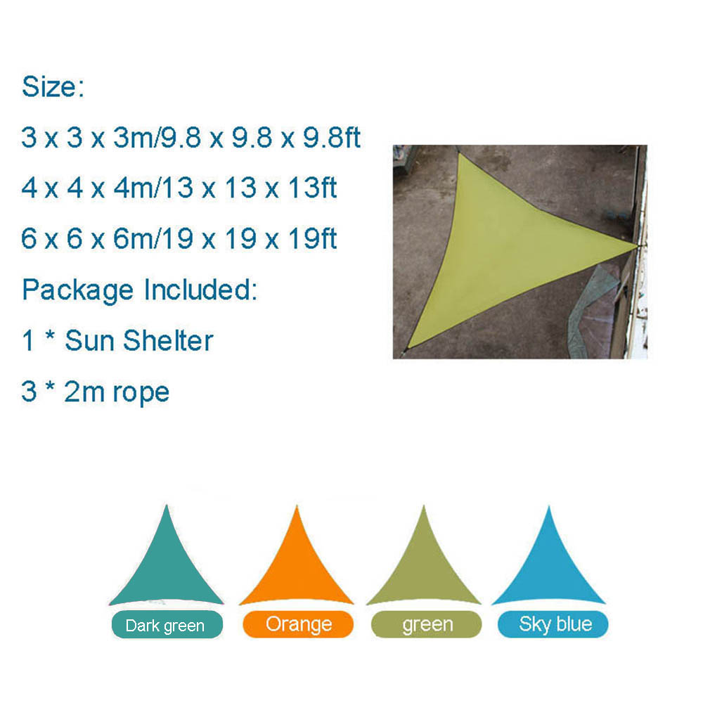 6X6X6 M Segitiga Sun Shelter T - Sun Sail Shade ulasan dan harga
