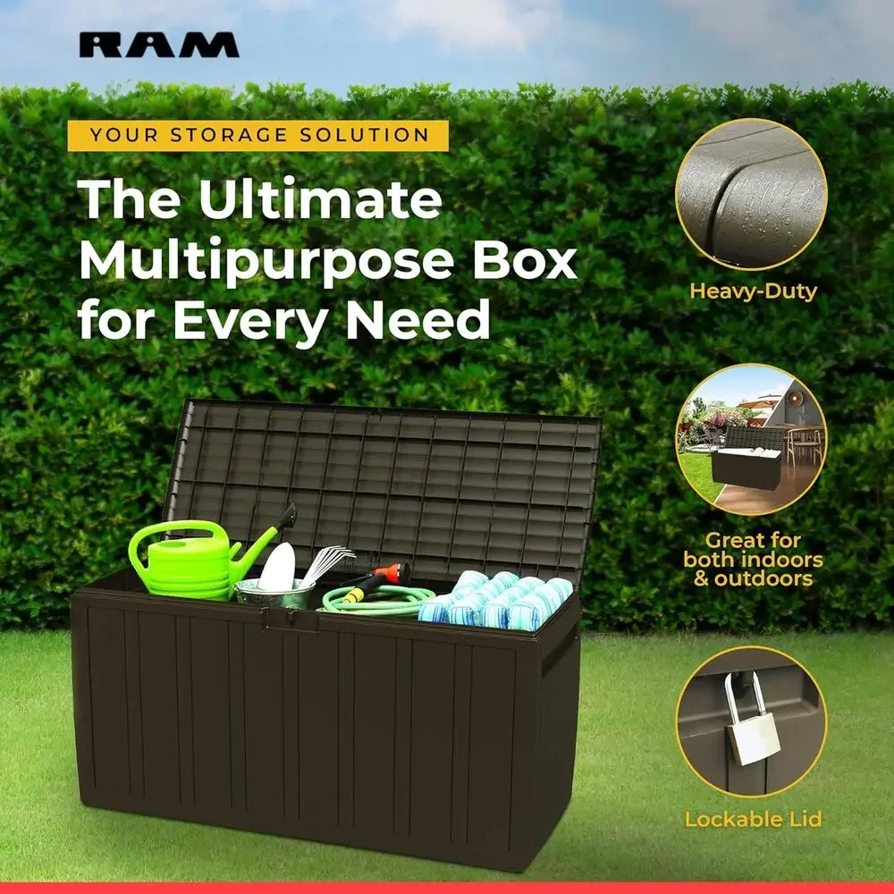 Kotak Penyimpanan Luar Ruangan - Outdoor Furniture With Storage For Cushions ulasan dan harga