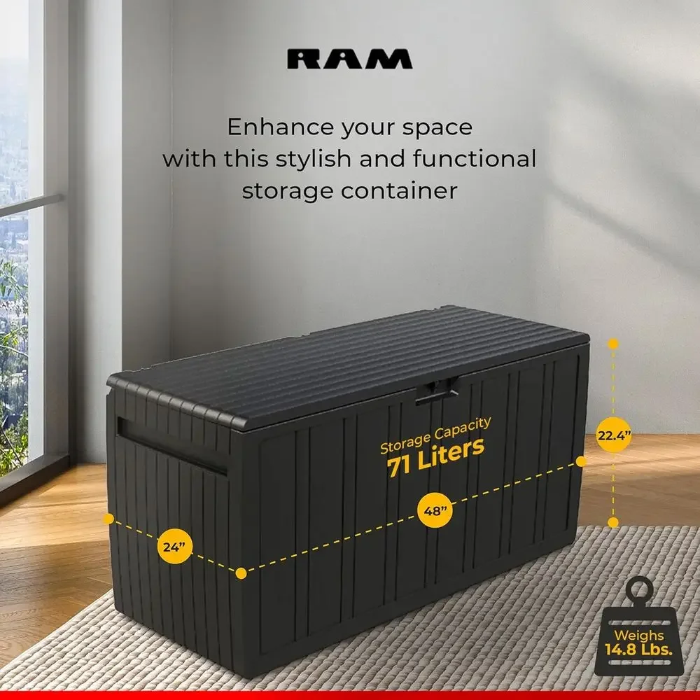 Kotak Penyimpanan Luar Ruangan - Outdoor Furniture With Storage For Cushions ulasan dan harga