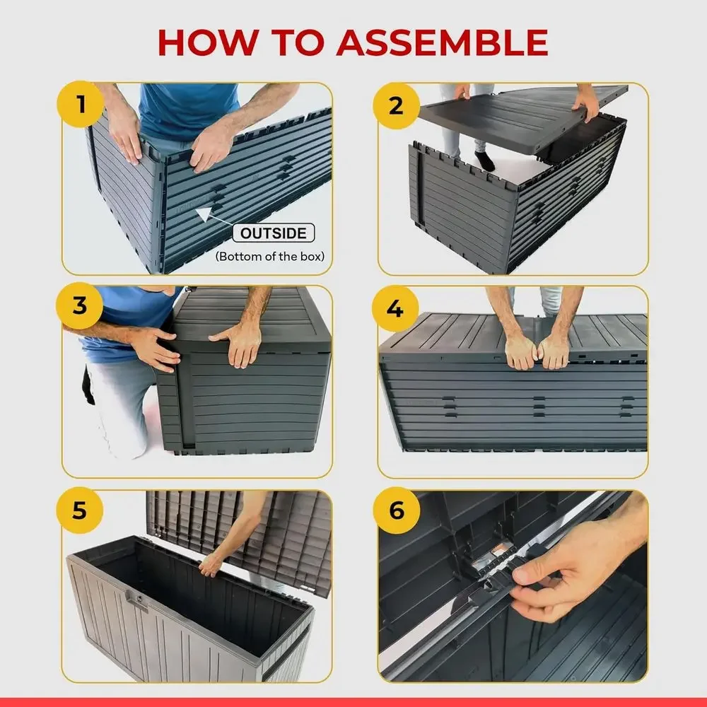 Kotak Penyimpanan Luar Ruangan - Outdoor Furniture With Storage For Cushions ulasan dan harga