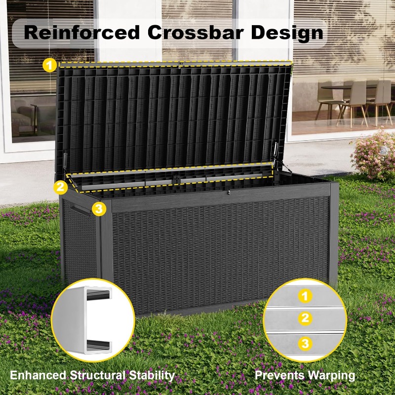 Kotak Penyimpanan Luar Ruangan - Outdoor Furniture With Storage For Cushions ulasan dan harga
