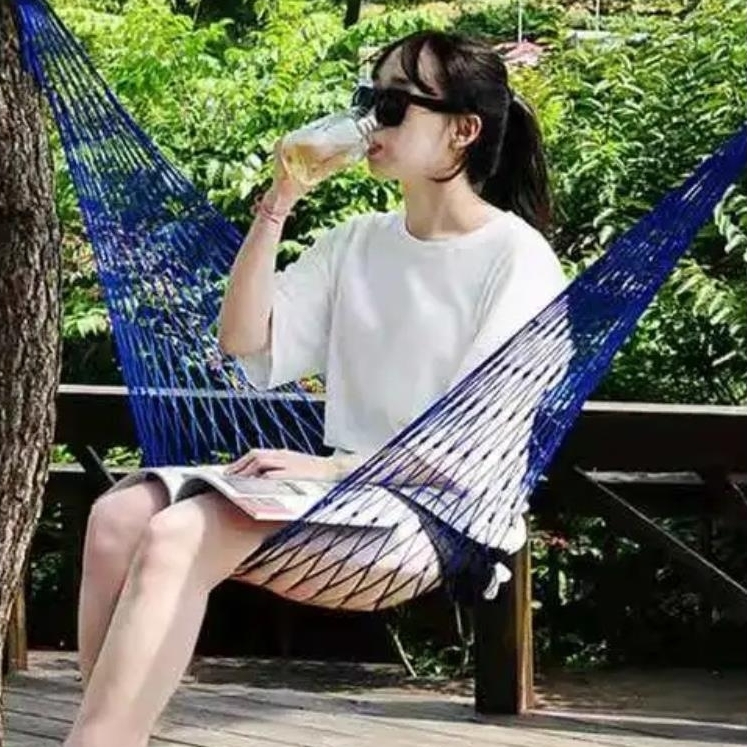 Kursi Ayun Jaring untuk Berkem - Outdoor Furniture Rope ulasan dan harga