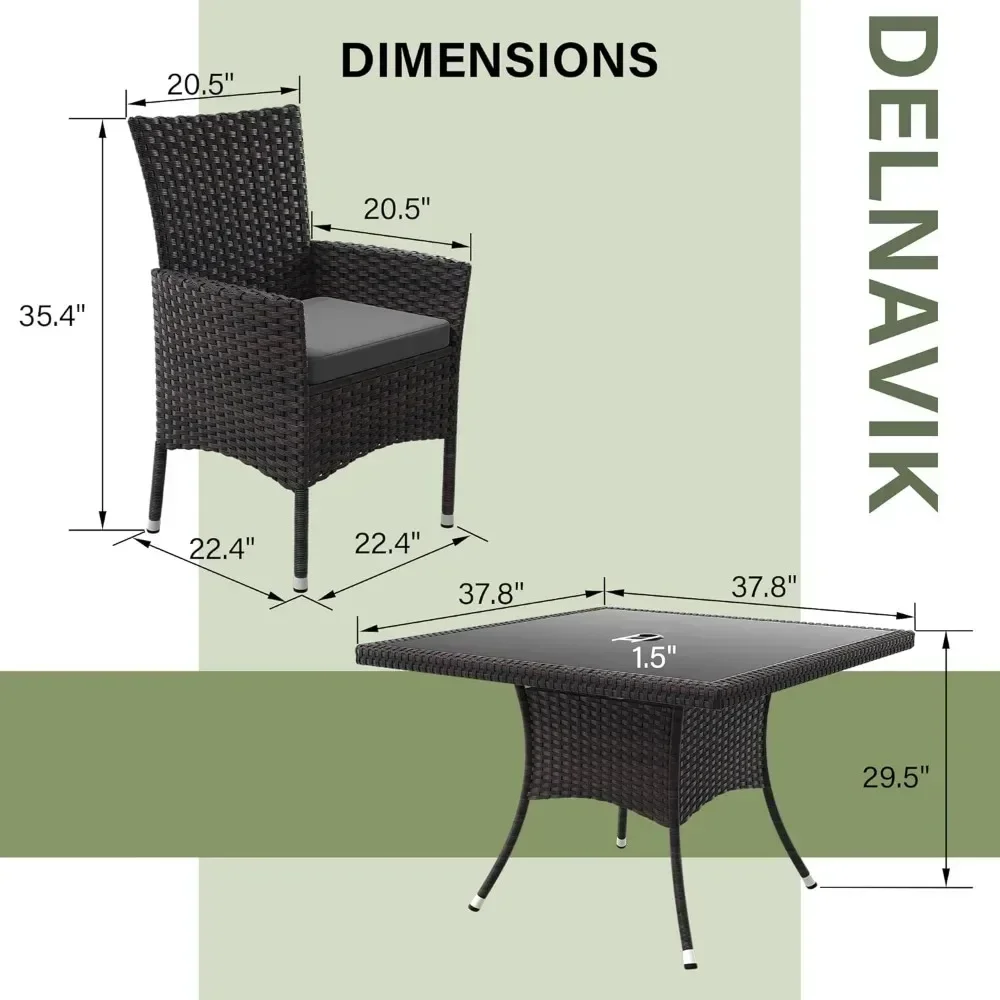 Set Furnitur Teras, Termasuk 8 - Outdoor Furniture Grey ulasan dan harga