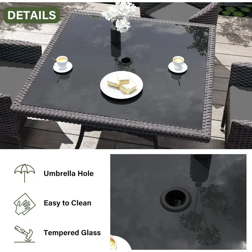 Set Furnitur Teras, Termasuk 8 - Outdoor Furniture Grey ulasan dan harga