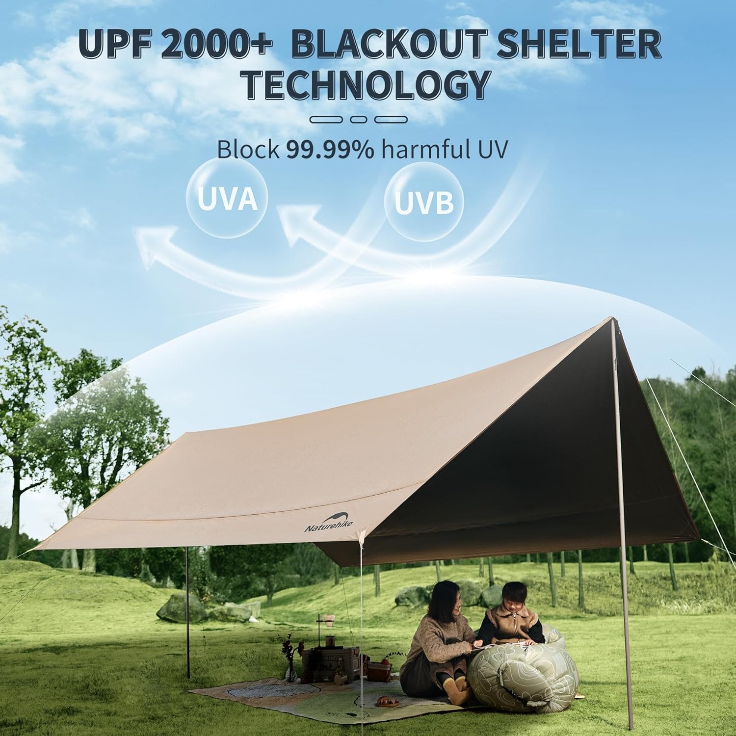 Naturehike Kanopi Tahan Air Be - Sun Sail Shade ulasan dan harga