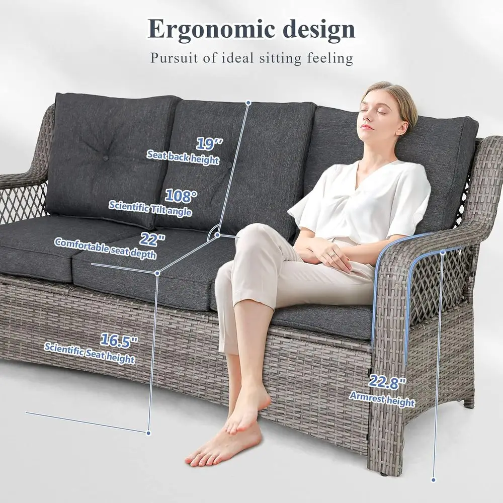 Set Furnitur Teras Luar Ruanga - Outdoor Furniture Grey ulasan dan harga