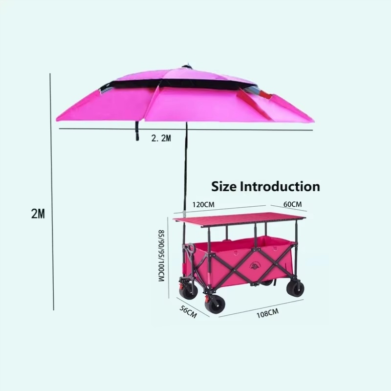 Gerobak Lipat Tugas Berat 420L - Outdoor Furniture Heavy ulasan dan harga
